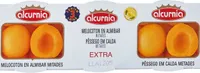 Melocotón almíbar mitades latas