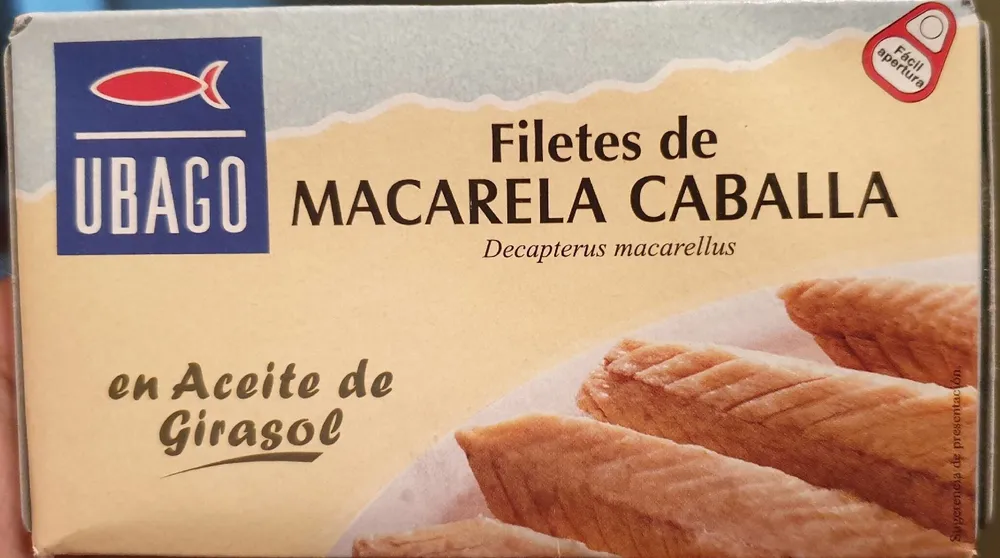 Filetes de macarela caballa