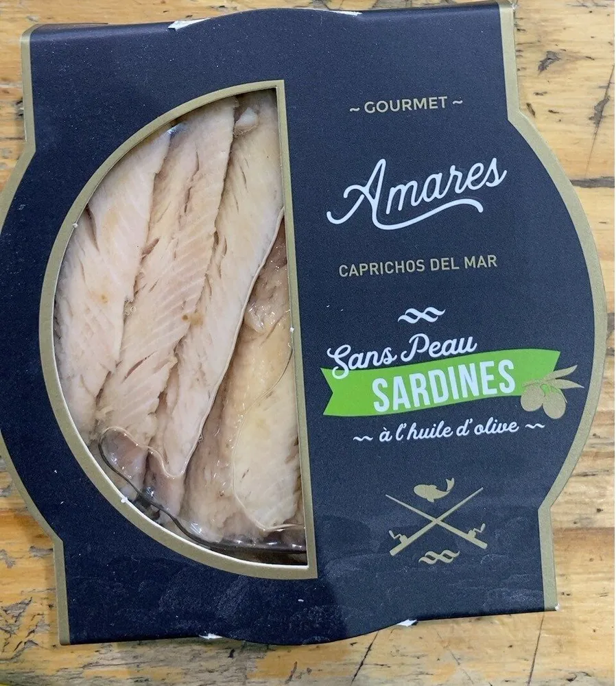 Sans peau sardines