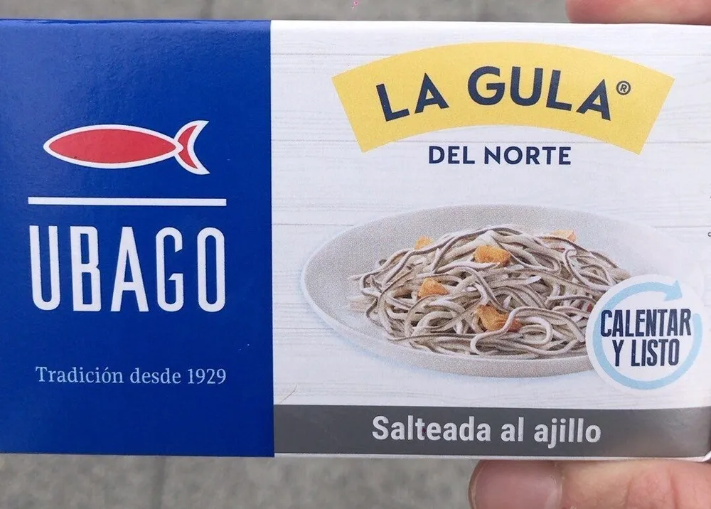Salteado de gulas al Ajillo