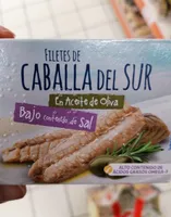 Caballa del sur en aceite de oliva bajo en sal
