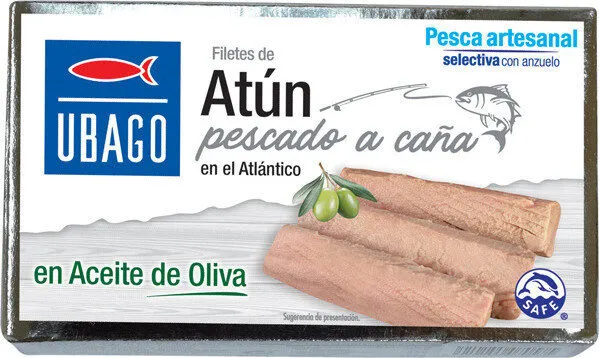 Filetes de atún pescado a caña aceite de oliva