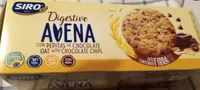 Digestive avena con pepitas de chocolate