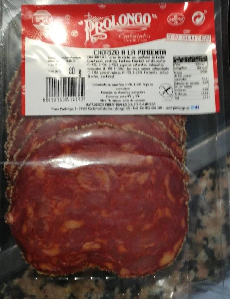 Chorizo a la pimienta