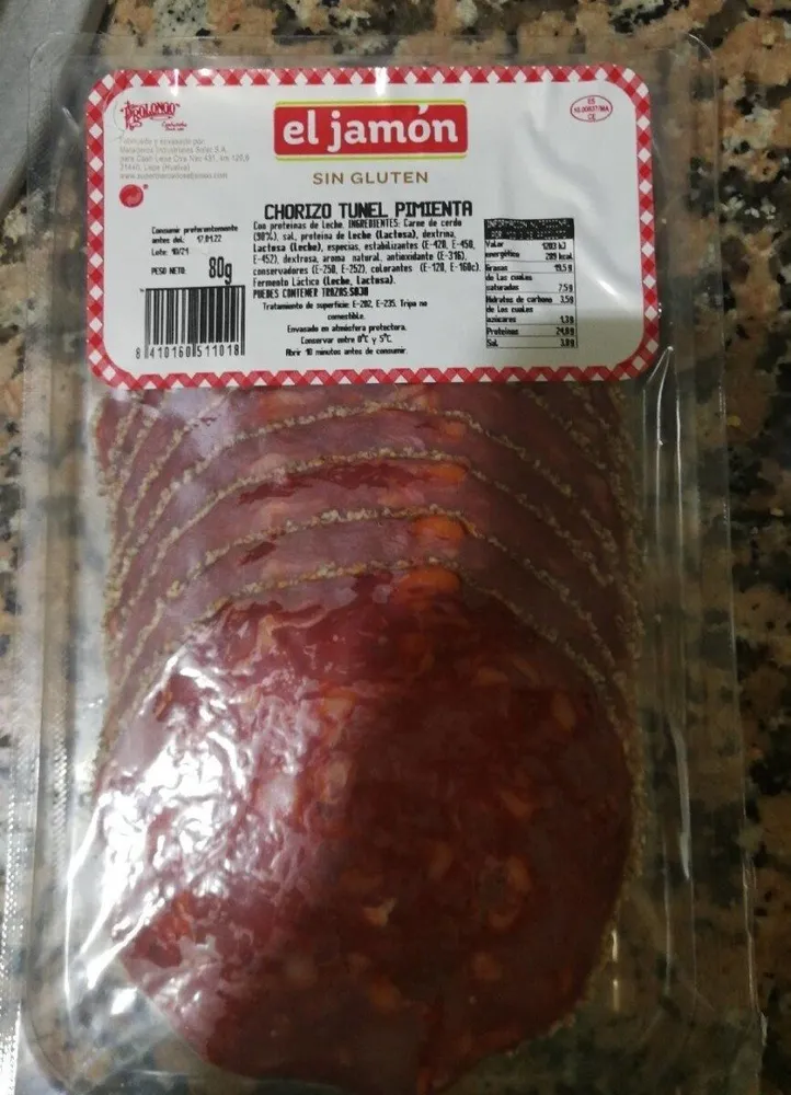 Chorizo túnel pimienta