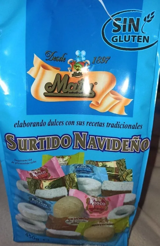 Surtido navideño sin gluten