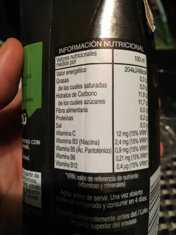 Zumo con Guaraná