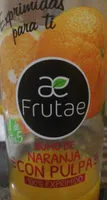 Zumo de naranja con pulpa