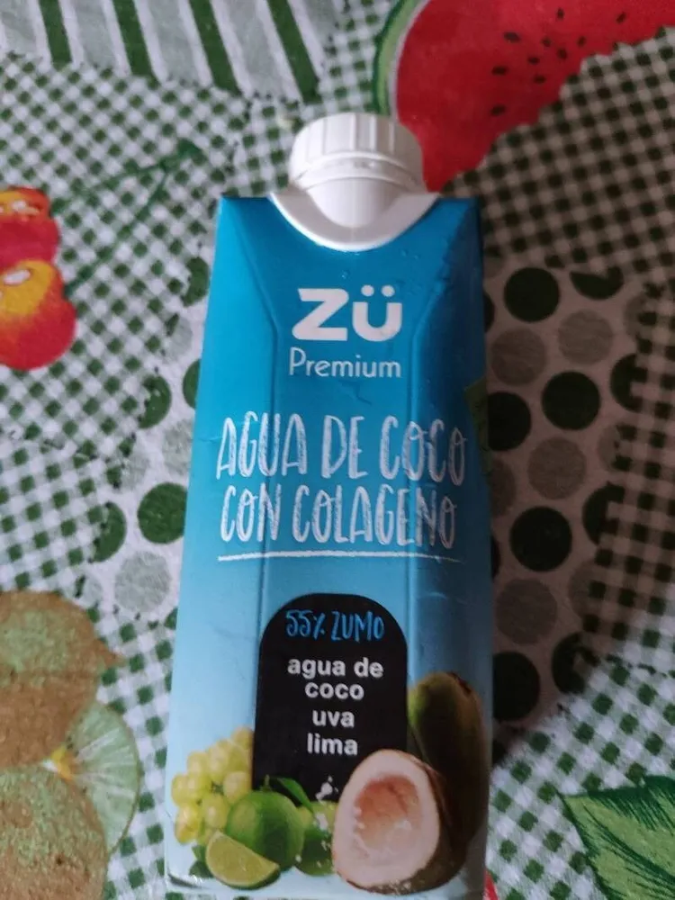 Agua de coco con colágeno