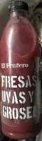 Zumo de fresas, uvas y grosellas
