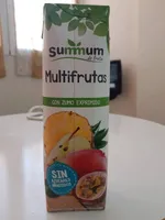 Zumo multifrutas con zumo exprimido.