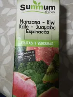 Zumo manzana kiwi kale guayaba espinacas