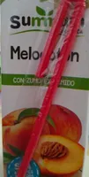 Melocotón con zumo exprimido
