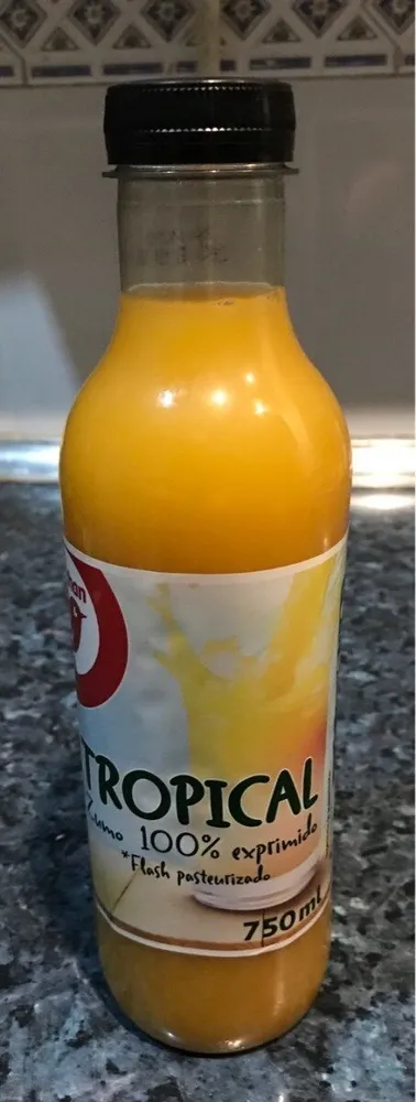 Tropical zumo 100% exprimido flash pasteurizado