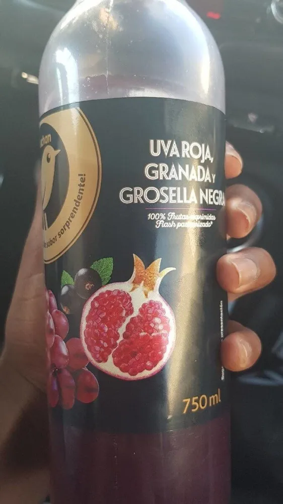 Jus de raisin, Grenade, groseille noire