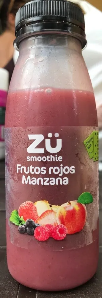 Smoothie frutos rojos manzana