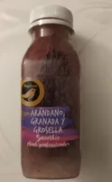 Smoothie arándano granada y grosella
