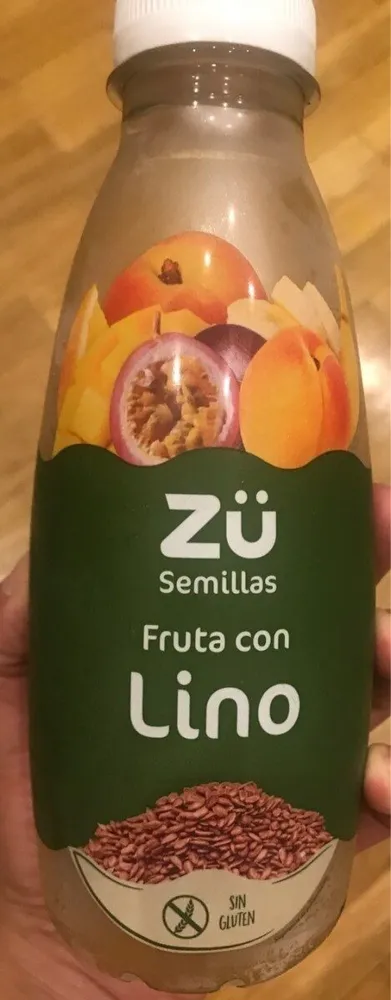 Zumo semillas fruta con lino