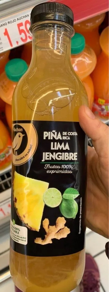 Zumo piña lima jengibre