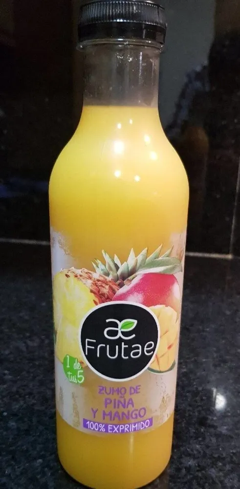 Zumo de piña y mango 100% exprimido
