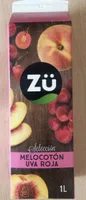 Zumo de melocotón y uva roja