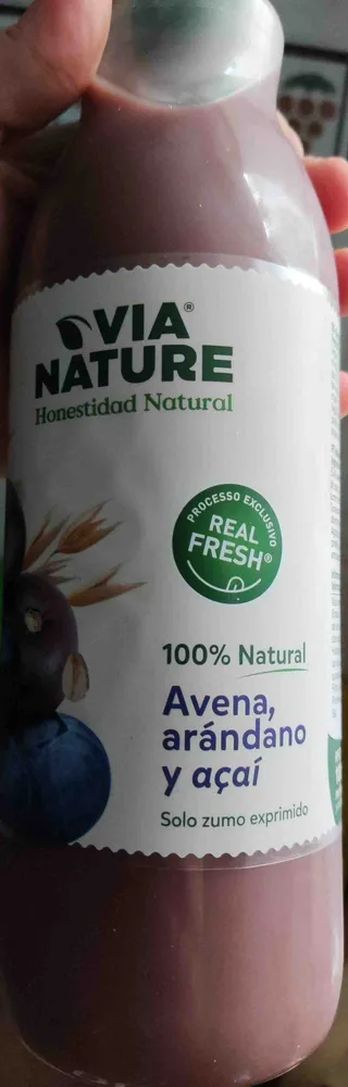 zumo via nature  avena, arandano y acai
