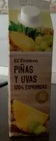 Piñas y uvas exprimidas