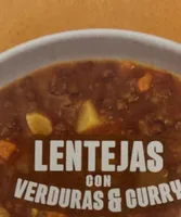Lentejas con verduras y curry