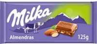 Chocolate con leche y almendras