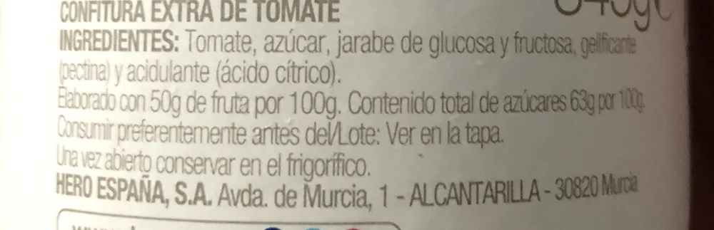 Hero Confitura De Tomate