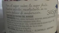 Confitura de frutas del bosque
