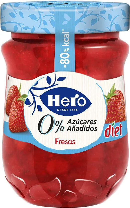 Mermelada de fresas diet