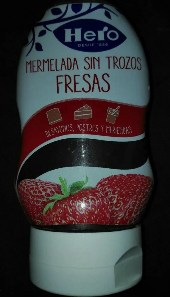 Mermelada de fresa sin trozos