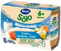 Crema de verduras con rape