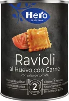 Ravioli al huevo con carne
