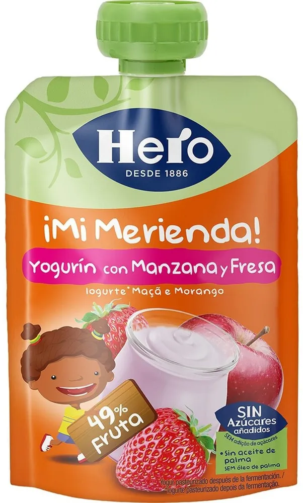 Yogurín con fresa