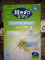 Crema de arroz sin gluten