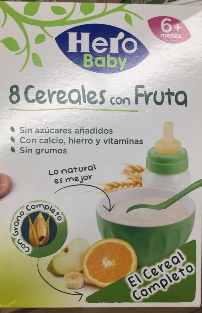 8 cereales con fruta
