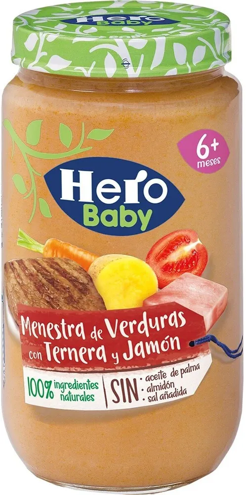 Menestra de verduras con ternera y jamón