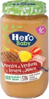 Menestra de verduras con ternera y jamón