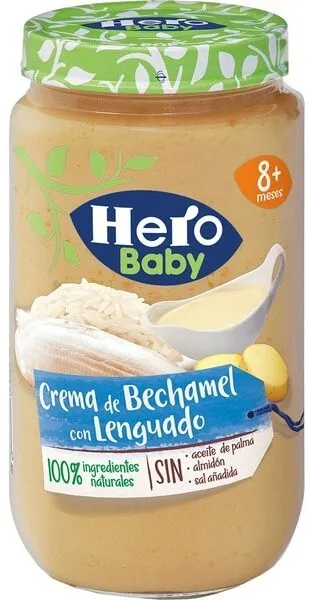 Crema de bechamel con lenguado