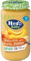 Natur melocotón de la huerta y plátano
