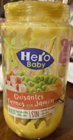 Guisantes tiernos con jamón