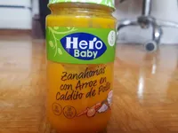 Zanahorias con arroz en caldito de pollo