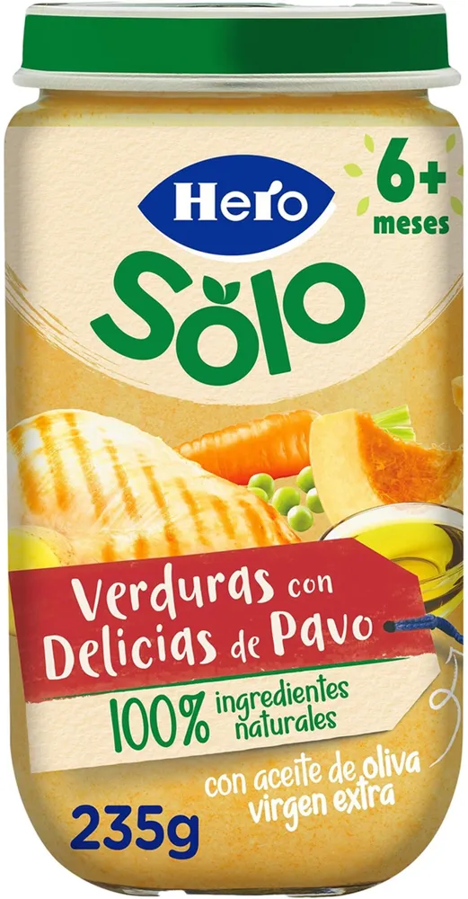 Verduras con delicias de pavo