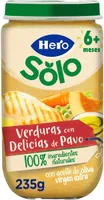 Verduras con delicias de pavo