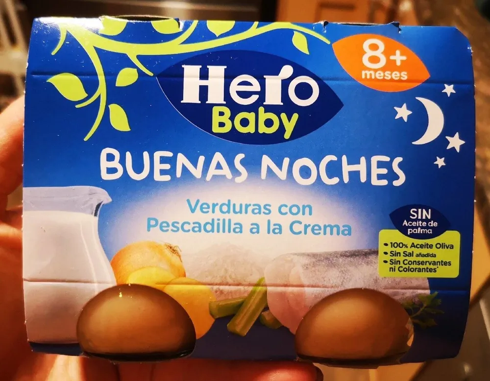 Potito Hero Buenas Noches Verduras con pescadilla a la crema