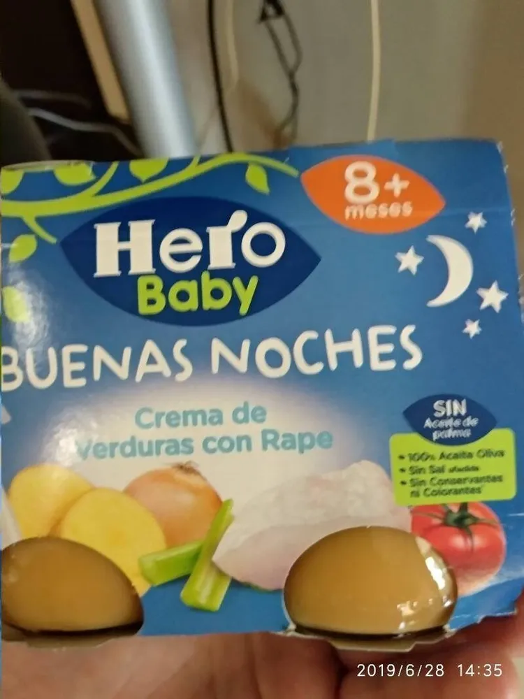 Buenas noches crema de verduras con rape