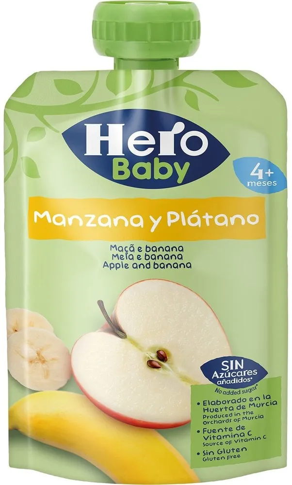 Bolsita Manzana Y Plátano Hero 100 GR +