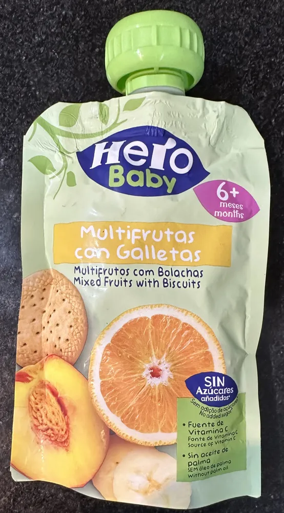 Multifrutas con galletas